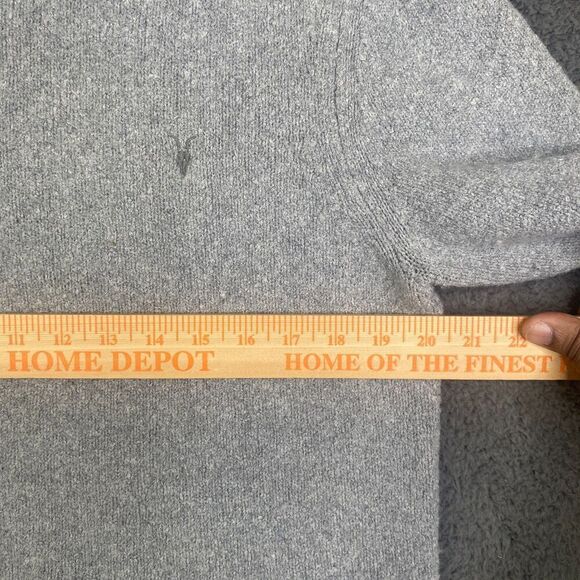 Allsaints Tolnar Crew Jumper Wool Cotton Blend Blend Grey Size M - Picture 13 of 15